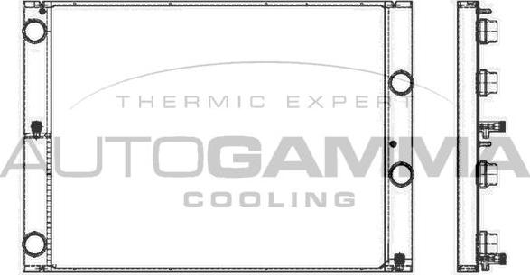 Autogamma 105749 - Радиатор, охлаждение двигателя autosila-amz.com