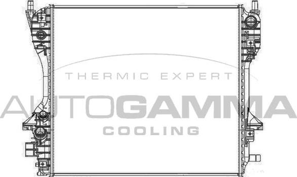 Autogamma 105753 - Радиатор, охлаждение двигателя autosila-amz.com
