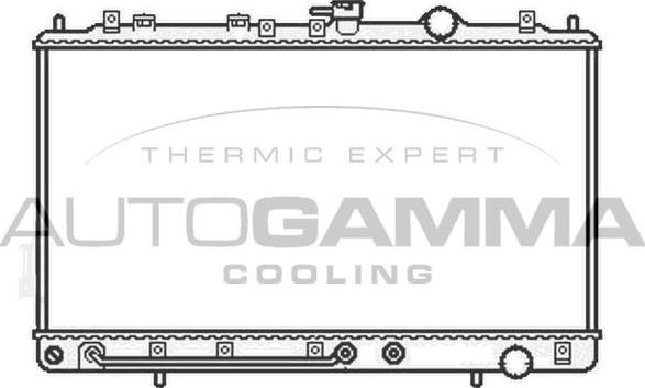 Autogamma 105752 - Радиатор, охлаждение двигателя autosila-amz.com