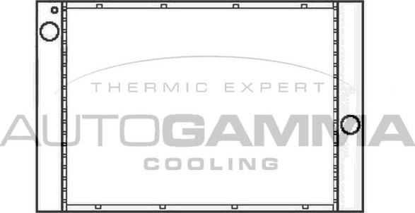 Autogamma 105786 - Радиатор, охлаждение двигателя autosila-amz.com