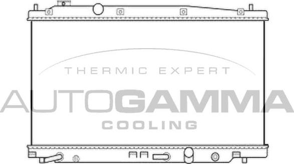 Autogamma 105738 - Радиатор, охлаждение двигателя autosila-amz.com