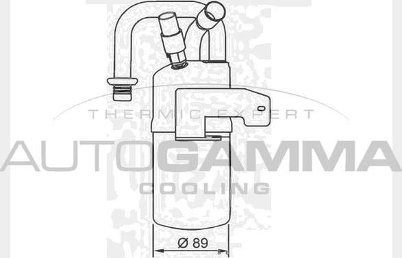 Autogamma 106395 - Осушитель, кондиционер autosila-amz.com