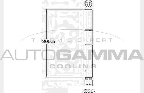 Autogamma 106397 - Осушитель, кондиционер autosila-amz.com