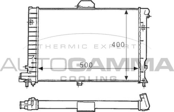 Autogamma 100941 - Радиатор, охлаждение двигателя autosila-amz.com