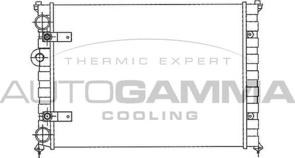 Autogamma 100956 - Радиатор, охлаждение двигателя autosila-amz.com