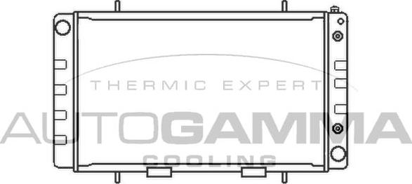 Autogamma 100929 - Радиатор, охлаждение двигателя autosila-amz.com