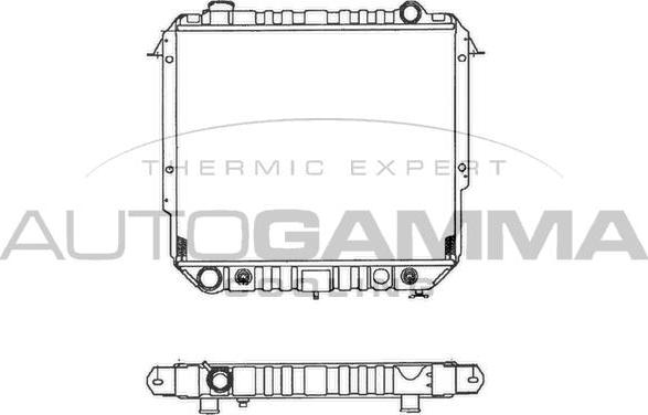 Autogamma 100441 - Радиатор, охлаждение двигателя autosila-amz.com