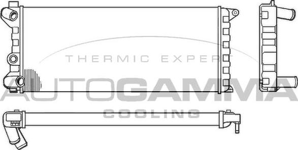 Autogamma 100078 - Радиатор, охлаждение двигателя autosila-amz.com