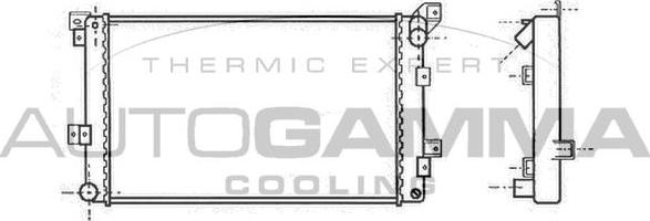 Autogamma 100145 - Радиатор, охлаждение двигателя autosila-amz.com