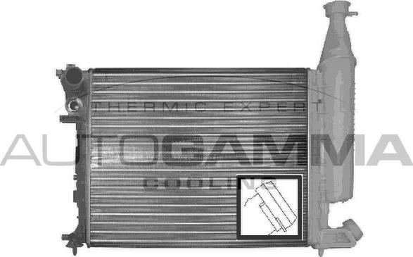Autogamma 100155 - Радиатор, охлаждение двигателя autosila-amz.com