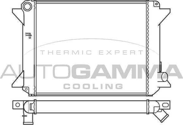 Autogamma 100168 - Радиатор, охлаждение двигателя autosila-amz.com