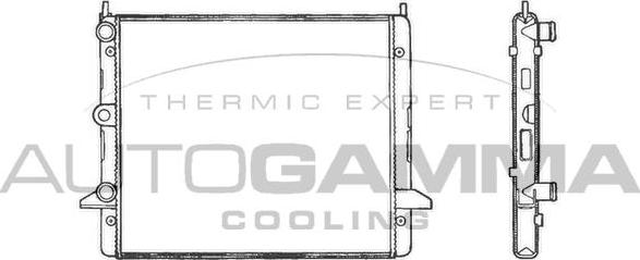 Autogamma 100359 - Радиатор, охлаждение двигателя autosila-amz.com
