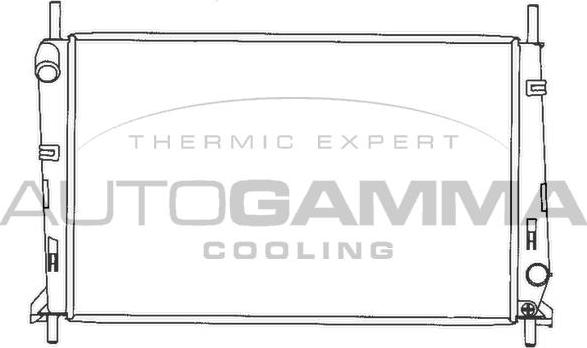 Autogamma 100370 - Радиатор, охлаждение двигателя autosila-amz.com