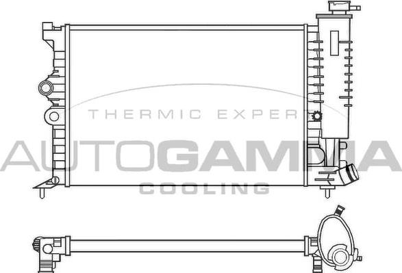 Autogamma 100203 - Радиатор, охлаждение двигателя autosila-amz.com