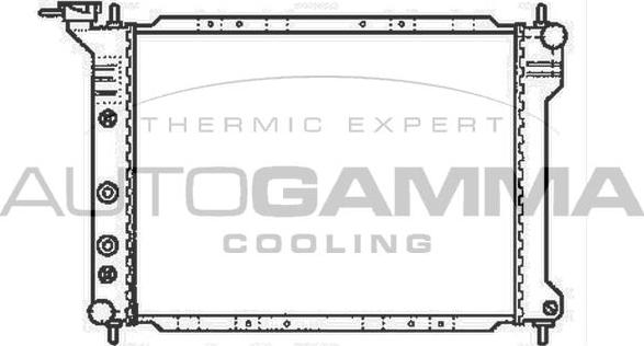 Autogamma 101984 - Радиатор, охлаждение двигателя autosila-amz.com