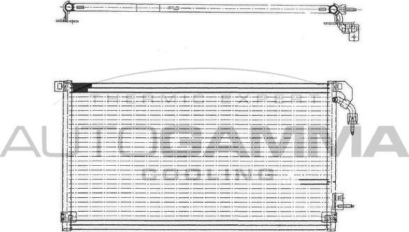 Autogamma 101594 - Конденсатор кондиционера autosila-amz.com