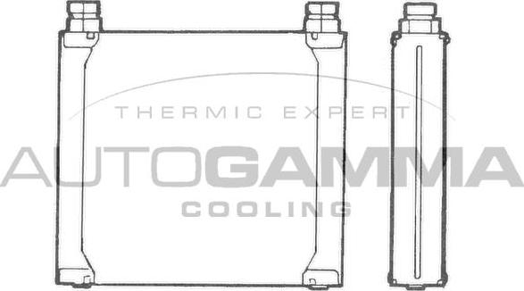 Autogamma 101545 - Масляный радиатор, двигательное масло autosila-amz.com