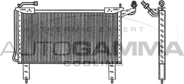 Autogamma 101578 - Конденсатор кондиционера autosila-amz.com