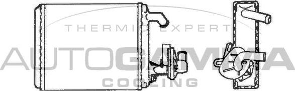 Autogamma 101645 - Теплообменник, отопление салона autosila-amz.com