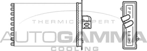 Autogamma 101608 - Теплообменник, отопление салона autosila-amz.com