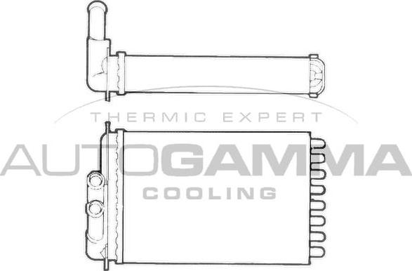 Autogamma 101688 - Теплообменник, отопление салона autosila-amz.com