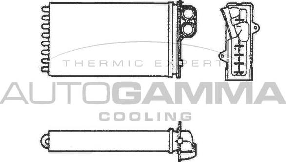 Autogamma 101636 - Теплообменник, отопление салона autosila-amz.com