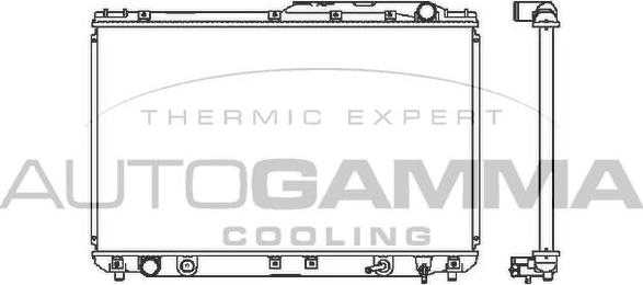 Autogamma 101136 - Радиатор, охлаждение двигателя autosila-amz.com