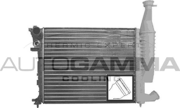 Autogamma 101346 - Радиатор, охлаждение двигателя autosila-amz.com