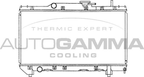 Autogamma 101268 - Радиатор, охлаждение двигателя autosila-amz.com