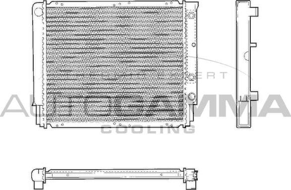Autogamma 101288 - Радиатор, охлаждение двигателя autosila-amz.com