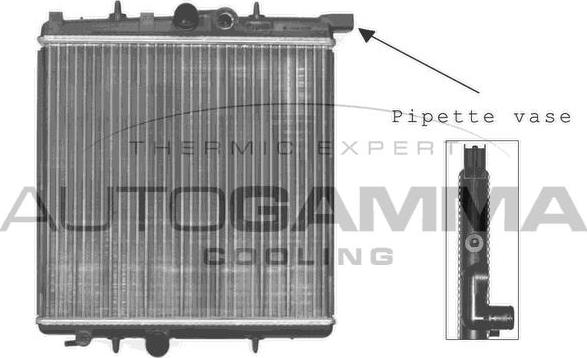 Autogamma 101231 - Радиатор, охлаждение двигателя autosila-amz.com