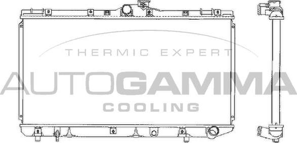 Autogamma 101273 - Радиатор, охлаждение двигателя autosila-amz.com