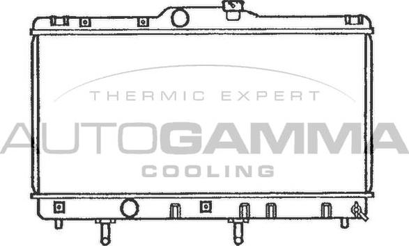 Autogamma 101272 - Радиатор, охлаждение двигателя autosila-amz.com