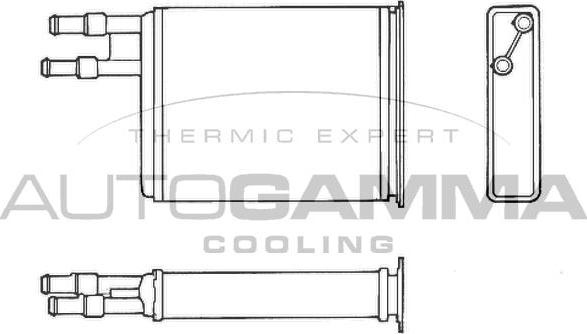 Autogamma 101763 - Теплообменник, отопление салона autosila-amz.com