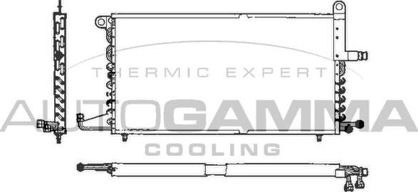 Autogamma 101721 - Конденсатор кондиционера autosila-amz.com