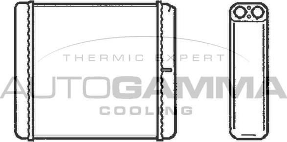 Autogamma 101771 - Теплообменник, отопление салона autosila-amz.com