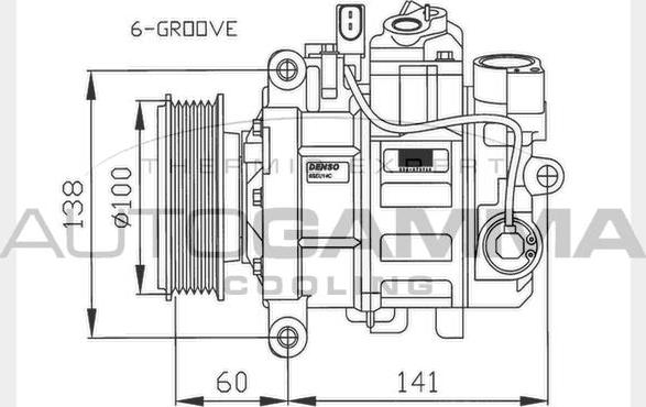 Autogamma 108029 - Компрессор кондиционера autosila-amz.com