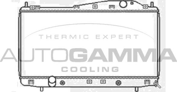 Autogamma 103953 - Радиатор, охлаждение двигателя autosila-amz.com