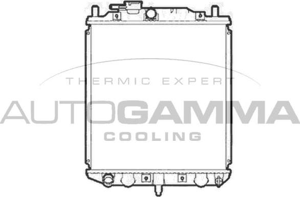 Autogamma 103909 - Радиатор, охлаждение двигателя autosila-amz.com