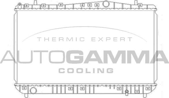 Autogamma 103905 - Радиатор, охлаждение двигателя autosila-amz.com