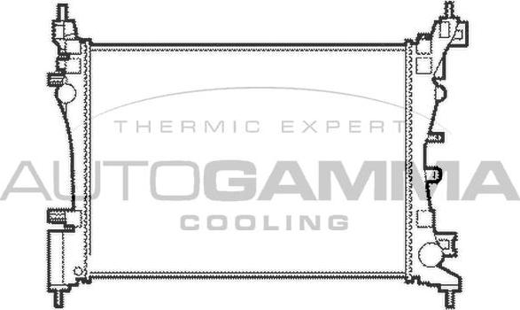 Autogamma 103985 - Радиатор, охлаждение двигателя autosila-amz.com