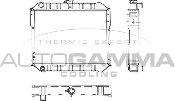 Autogamma 103980 - Радиатор, охлаждение двигателя autosila-amz.com