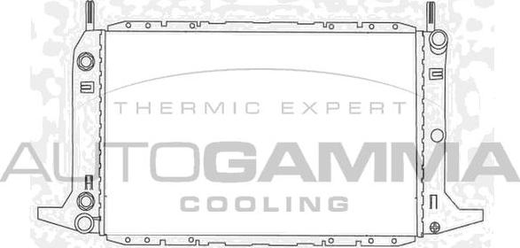 Autogamma 103921 - Радиатор, охлаждение двигателя autosila-amz.com