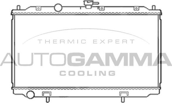 Autogamma 103497 - Радиатор, охлаждение двигателя autosila-amz.com