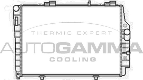 Autogamma 103468 - Радиатор, охлаждение двигателя autosila-amz.com