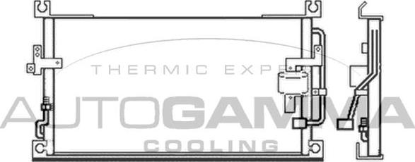 Autogamma 103483 - Конденсатор кондиционера autosila-amz.com