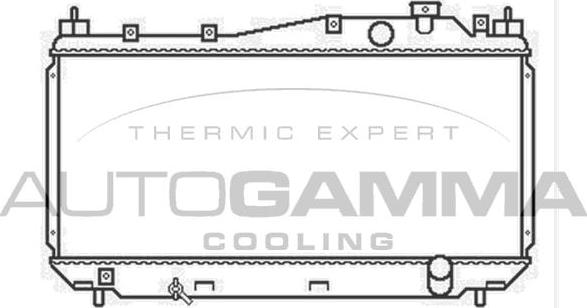Autogamma 103434 - Радиатор, охлаждение двигателя autosila-amz.com