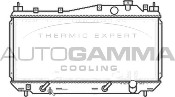 Autogamma 103435 - Радиатор, охлаждение двигателя autosila-amz.com