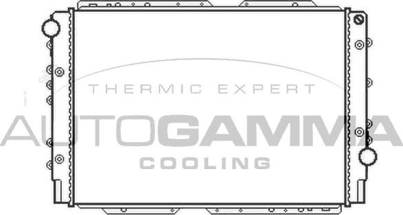 Autogamma 103437 - Радиатор, охлаждение двигателя autosila-amz.com