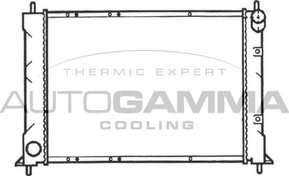 Autogamma 103550 - Радиатор, охлаждение двигателя autosila-amz.com